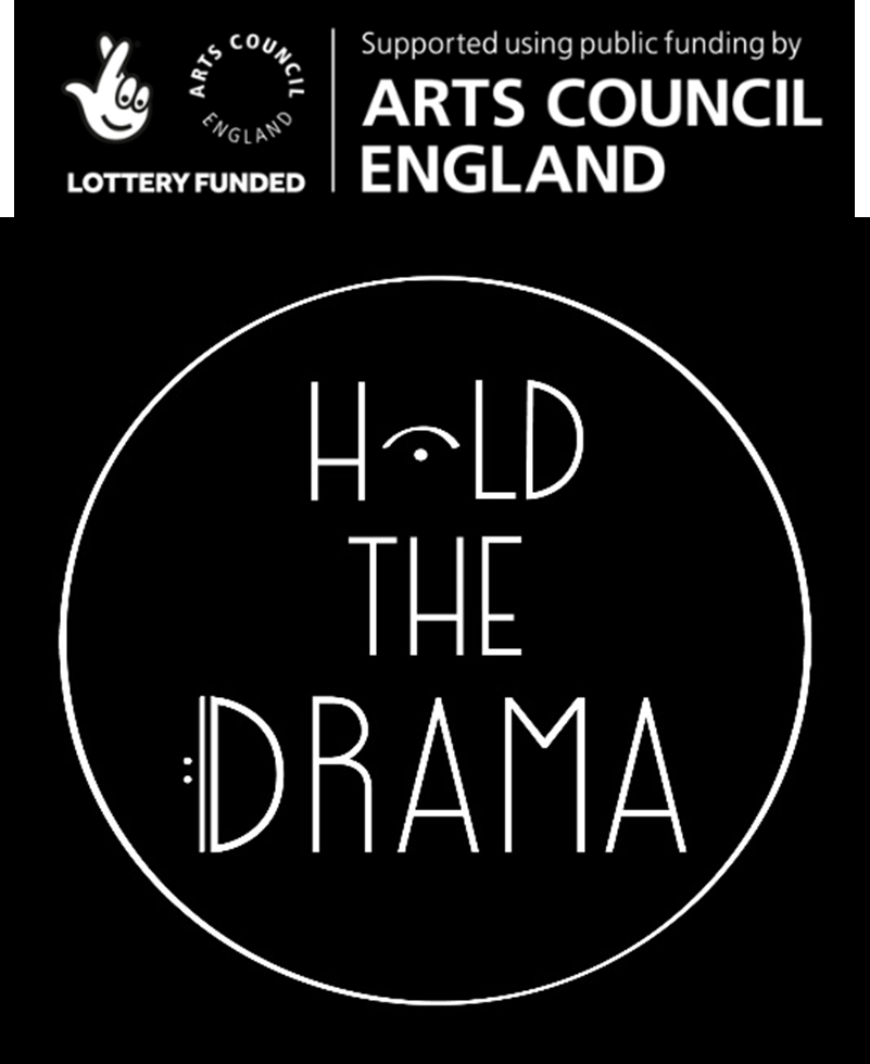 arts council england and hold the drama logos